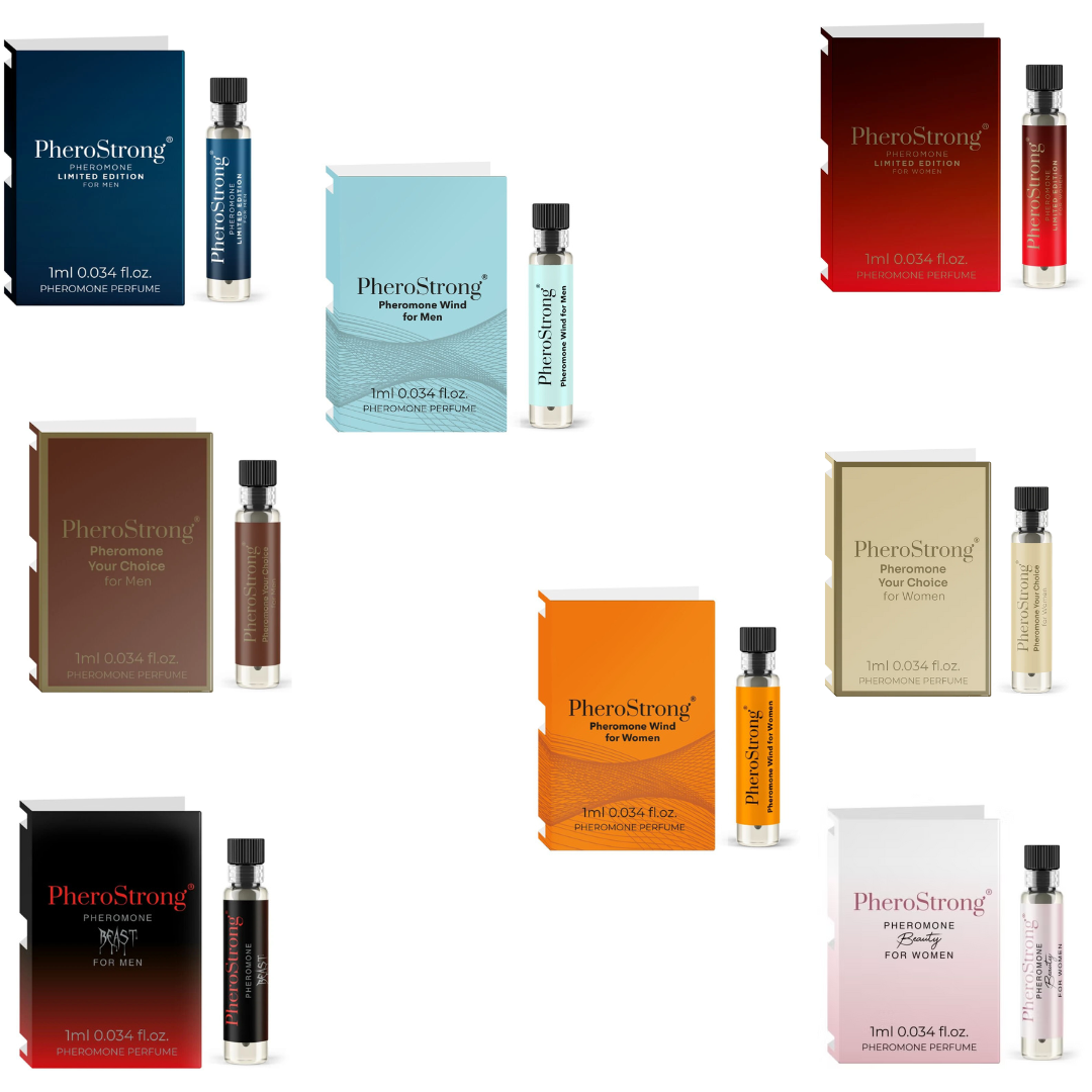 PheroStrong Proben Tester-Kit für Paare (4 für Ihn, 4 für Sie)
